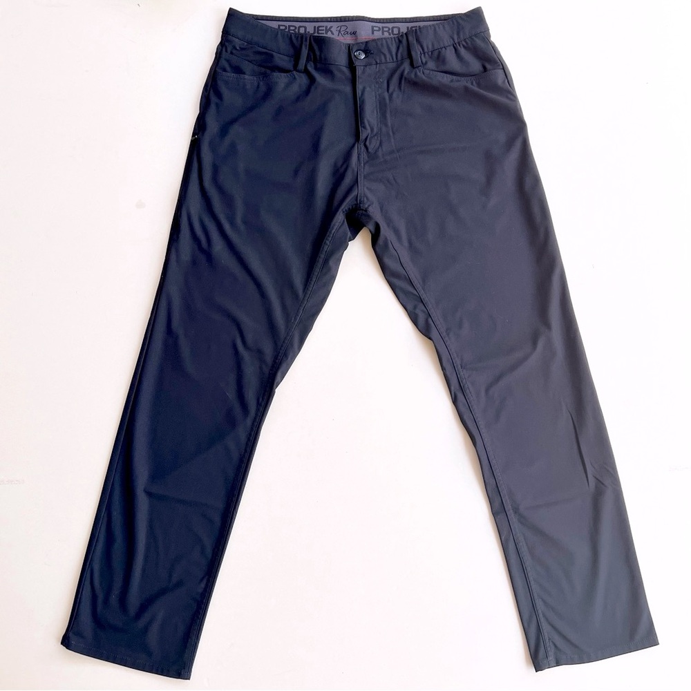 Projek Raw Men’s Black Solid Five Pocket Pants with Comfort Waist size 36